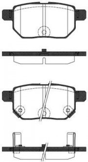 Колодки гальмівні задні дискові Lexus Ct (zwa10_) 1.8 10-,Toyota Auris 1.8 06- WOKING P1386322 (фото 1)