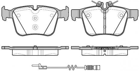 Колодки тормозные дисковые задние Mercedes-benz C-class (s205) 1.6 14-,Mercedes- WOKING P1416320 (фото 1)