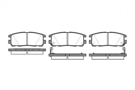 Колодки гальмівний диск. задн. (Remsa) Great wall Haval 5 2.0 10-,Great wall Haval 5 2.4 10- WOKING P5263.02