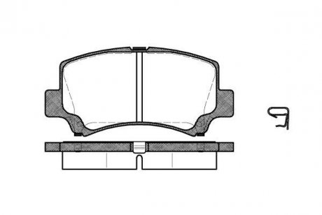 Колодки тормозные дисковые передние Chery A1 1.3 06-,Chery Jaggi 1.1 06-,Chery Jaggi 1.3 06- WOKING P6103.02