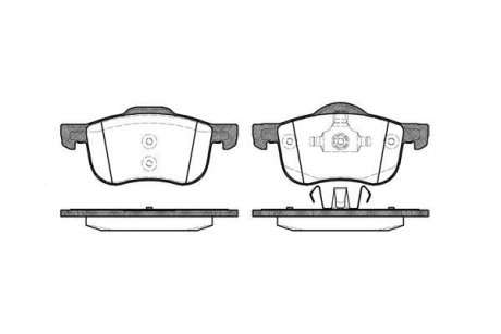 Колодки гальмівні дискові передні Volvo S60 i 2.0 00-10,Volvo S60 i 2.3 00-10 WOKING P613300