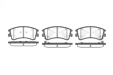 Колодки гальмівні диск. перед. (вир-во Remsa) Mazda 6 I (P8703.02) WOKING P870302