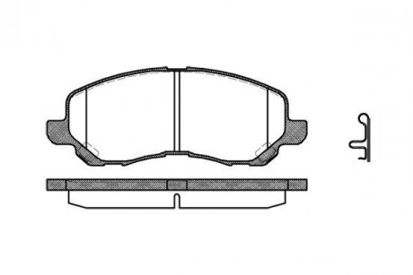 Колодки гальмівні дискові передні Citroen C4 aircross 2.0 10-,Dodge Caliber 2. WOKING P904312 (фото 1)