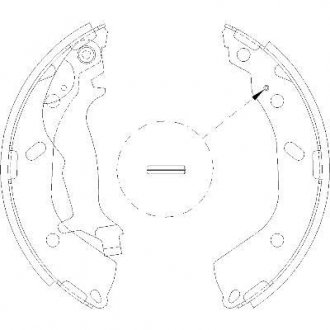 Колодки гальмівні. задн. (Remsa) Hyundai Getz 1.1 02-10,Hyundai Getz 1.3 02-10 WOKING Z4193.00