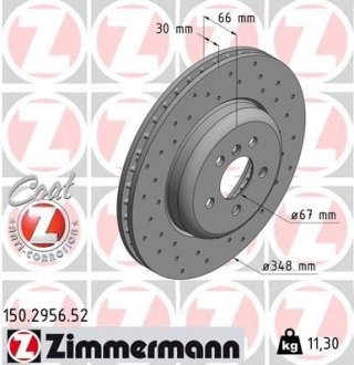 Переді BMW G30 525d-530i xDrive, G11/G12 725d (348x30) ZIMMERMANN 150295652