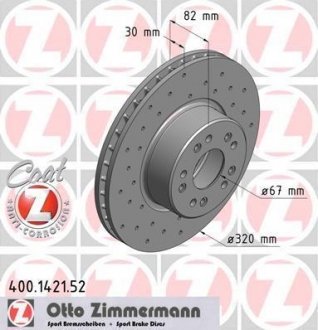 Передние W140 (2.8,3.0SD,3.0TD,3.2,3.5TD, 4.0,4.2,5.0,6.0,) Coat Z ZIMMERMANN 400142152