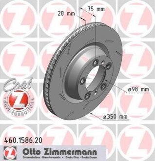 Диск гальмівний ZIMMERMANN 460.1586.20